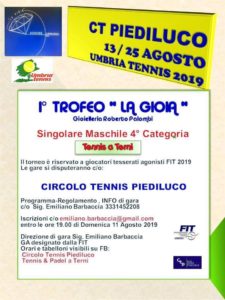 L'Umbria Tennis sbarca per la prima volta al CT Piediluco 