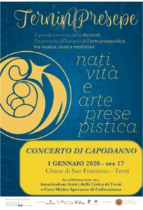 “Concerto di Capodanno” con la partecipazione del soprano C. Margarito, del baritono G. Boschetti, del coro “Madre Speranza di Collevalenza”