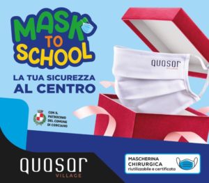 Il Centro Commerciale Quasar Village presenta “MASK TO SCHOOL”