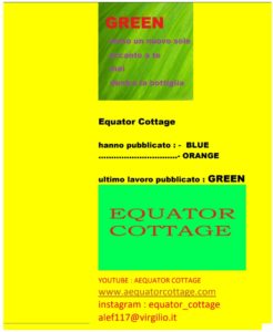il nuovo album degli Equator Cottage dal titolo: ‘Green’