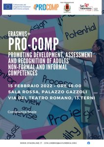 Si conclude a Terni il progetto Erasmus+ “Pro-Comp”: