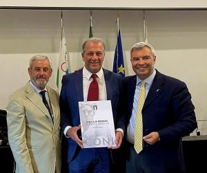al Presidente del Circolo Scherma Terni, Alberto Tiberi, la stella di bronzo al merito sportivo anno 2019