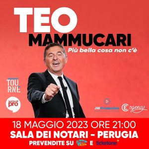 Teo Mammuccari per Tourné  In scena con un monologo tra il comico e l’irriverente