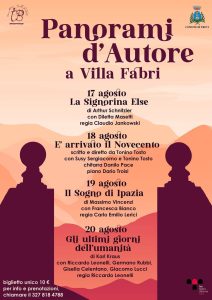  “Panorami d’Autore a Villa Fabri”, al via la prima edizione