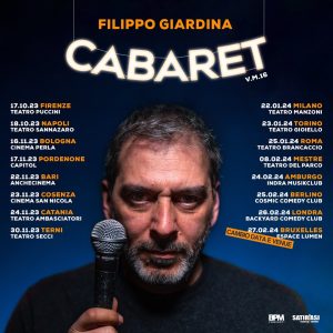 FILIPPO GIARDINA  C A B A R E T  Terni Teatro Secci 