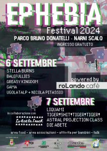 EPHEBIA FESTIVAL 2024 6 e 7 SETTEMBRE