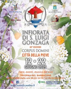 L’Infiorata di Città della Pieve: colori, profumi e sapori dal 12 al 22 giugno