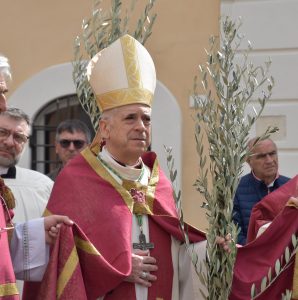 DOMENICA DELLE PALME E CELEBRAZIONI DELLA SETTIMANA SANTA PRESIEDUTE DAL VESCOVO FRANCESCO ANTONIO SODDU